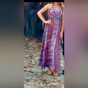 Flowy bohemian summer dress